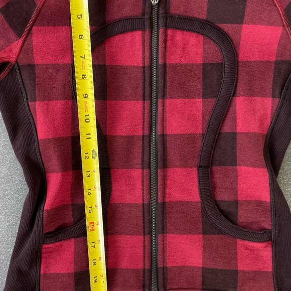RARE EUC Lululemon Scuba Hoodie II in Buffalo Plaid Mini Camp Check size 6 - Picture 12 of 14